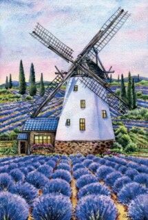 Windmill in lavender