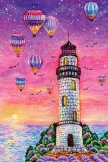Balloons and a Lighthouse